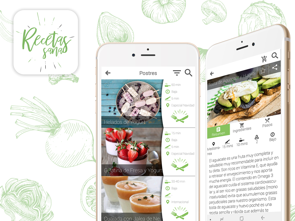 App Recetas Sanas - Be One Apps - Desarrollo de Aplicaciones Móviles